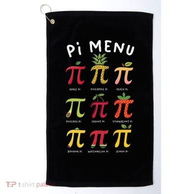 Pie Menu Funny Pi Day Pi 3 Golf Towel