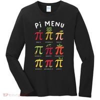 Pie Menu Funny Pi Day Pi 3 Women's Long Sleeve Shirt thumb 0