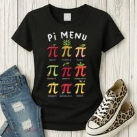 Pie Menu Funny Pi Day Pi 3 Women's T-Shirt thumb 3
