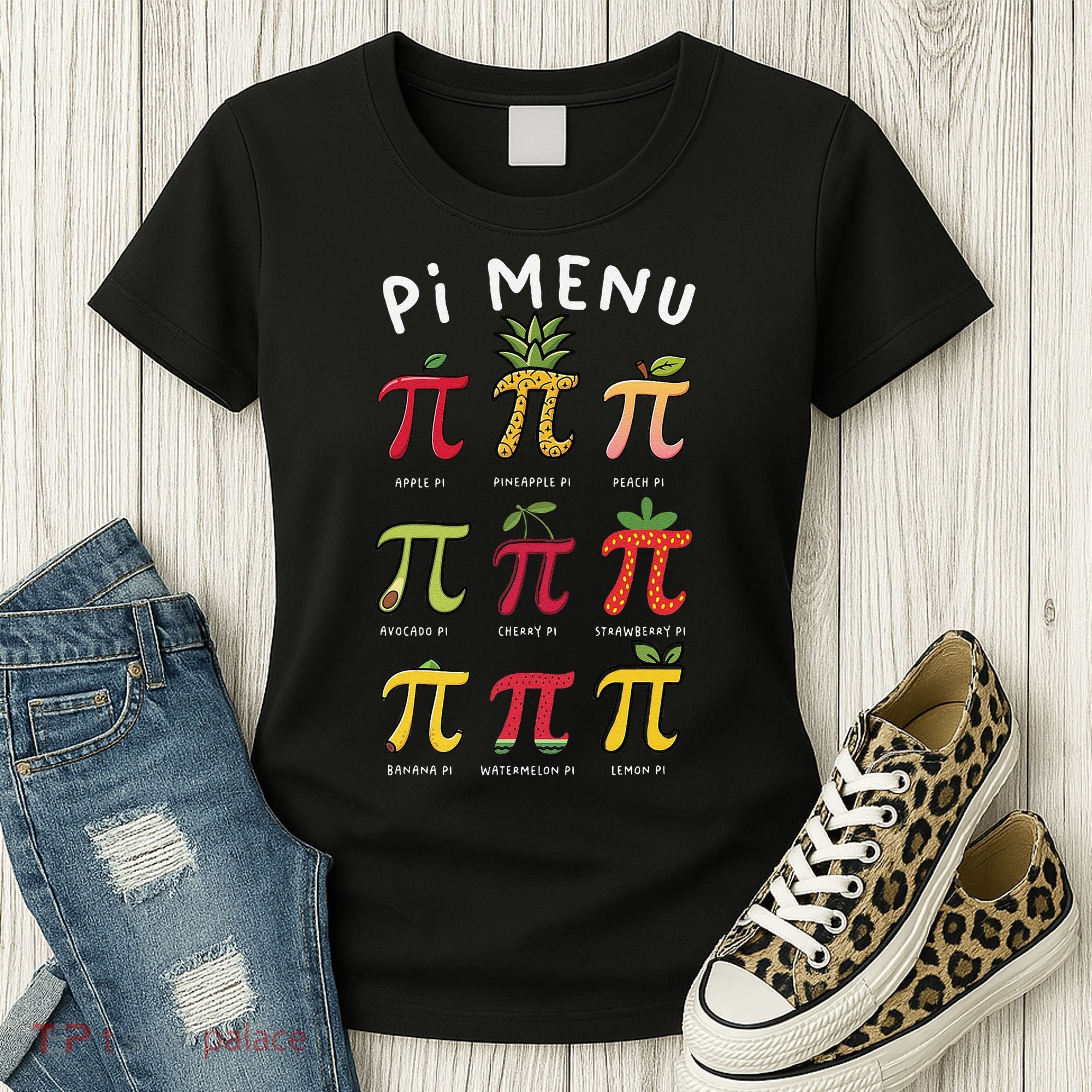 Pie Menu Funny Pi Day Pi 3 Women's T-Shirt