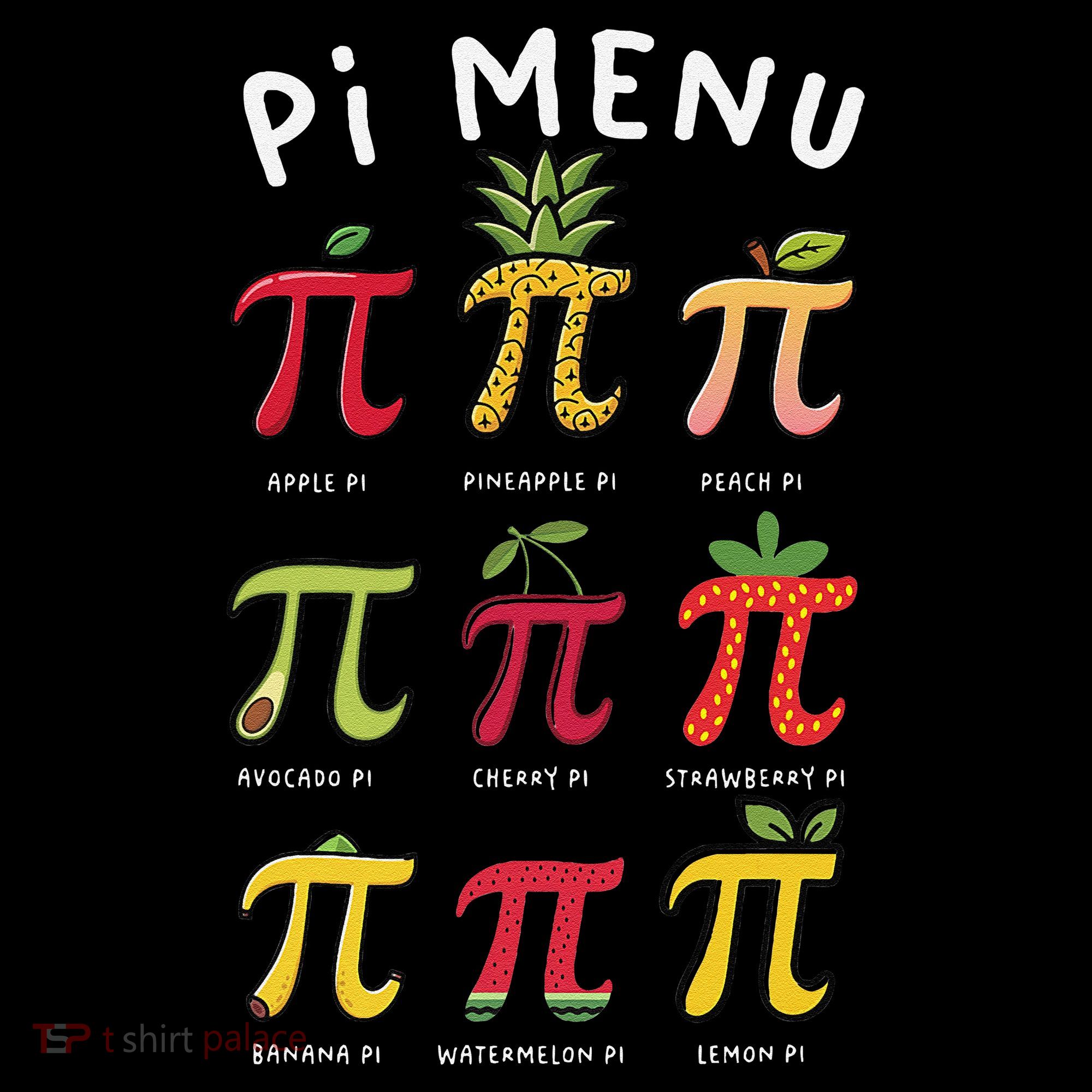 Pie Menu Funny Pi Day Pi 3 Women's T-Shirt