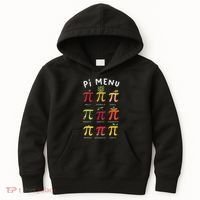 Pie Menu Funny Pi Day Pi 3 Kids Hoodie thumb 0