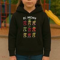 Pie Menu Funny Pi Day Pi 3 Kids Hoodie thumb 3