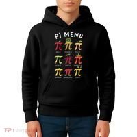 Pie Menu Funny Pi Day Pi 3 Kids Hoodie thumb 4