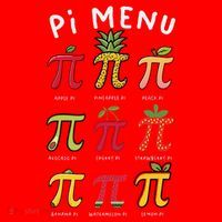 Pie Menu Funny Pi Day Pi 3 Santa Hat thumb 1