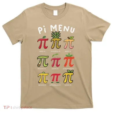 Pie Menu Funny Pi Day Pi 3 T-Shirt