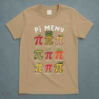 Pie Menu Funny Pi Day Pi 3 T-Shirt thumb 5