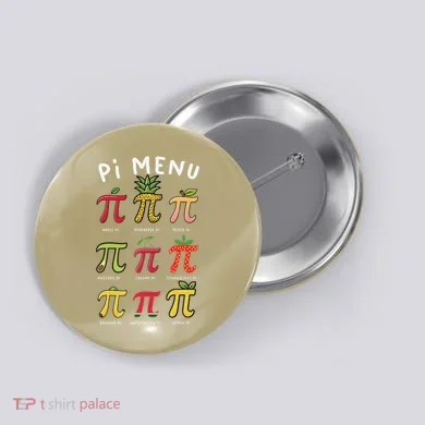Pie Menu Funny Pi Day Pi 3 Button