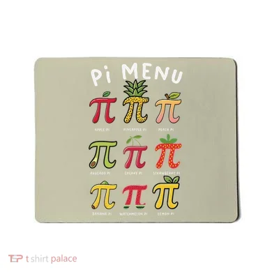 Pie Menu Funny Pi Day Pi 3 Mousepad