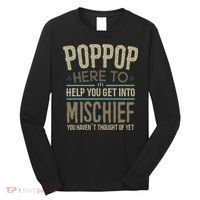 Poppop Mischief From Grandchildren Fathers Day Poppop Long Sleeve Shirt thumb 0