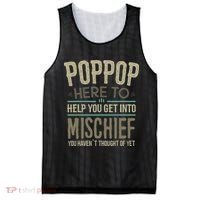 Poppop Mischief From Grandchildren Fathers Day Poppop Mesh Reversible Basketball Jersey Tank thumb 0