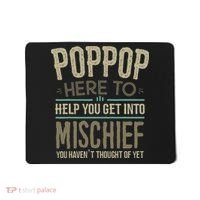Poppop Mischief From Grandchildren Fathers Day Poppop Mousepad thumb 0