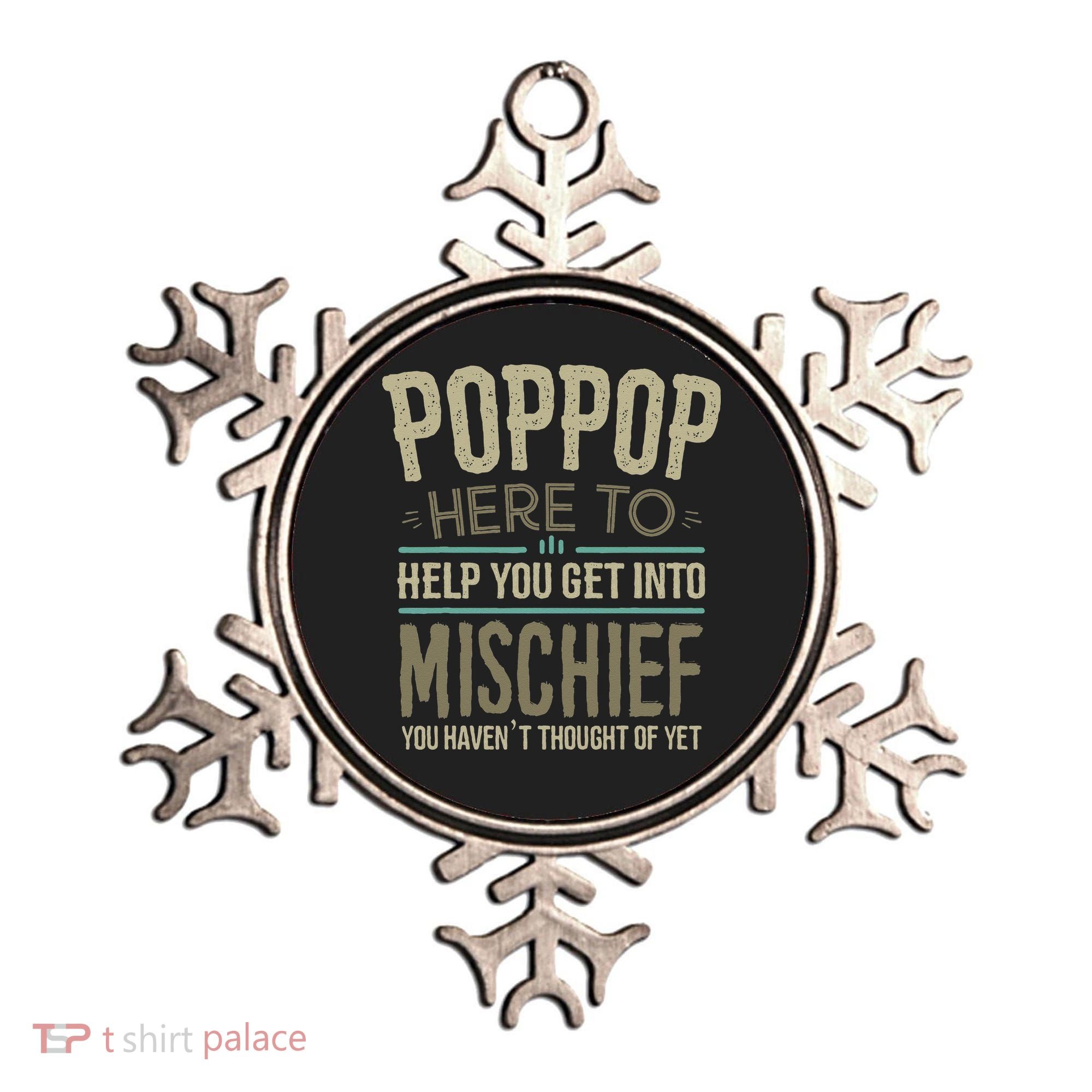 Poppop Mischief From Grandchildren Fathers Day Poppop Ornament