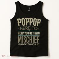 Poppop Mischief From Grandchildren Fathers Day Poppop Tank Top thumb 2
