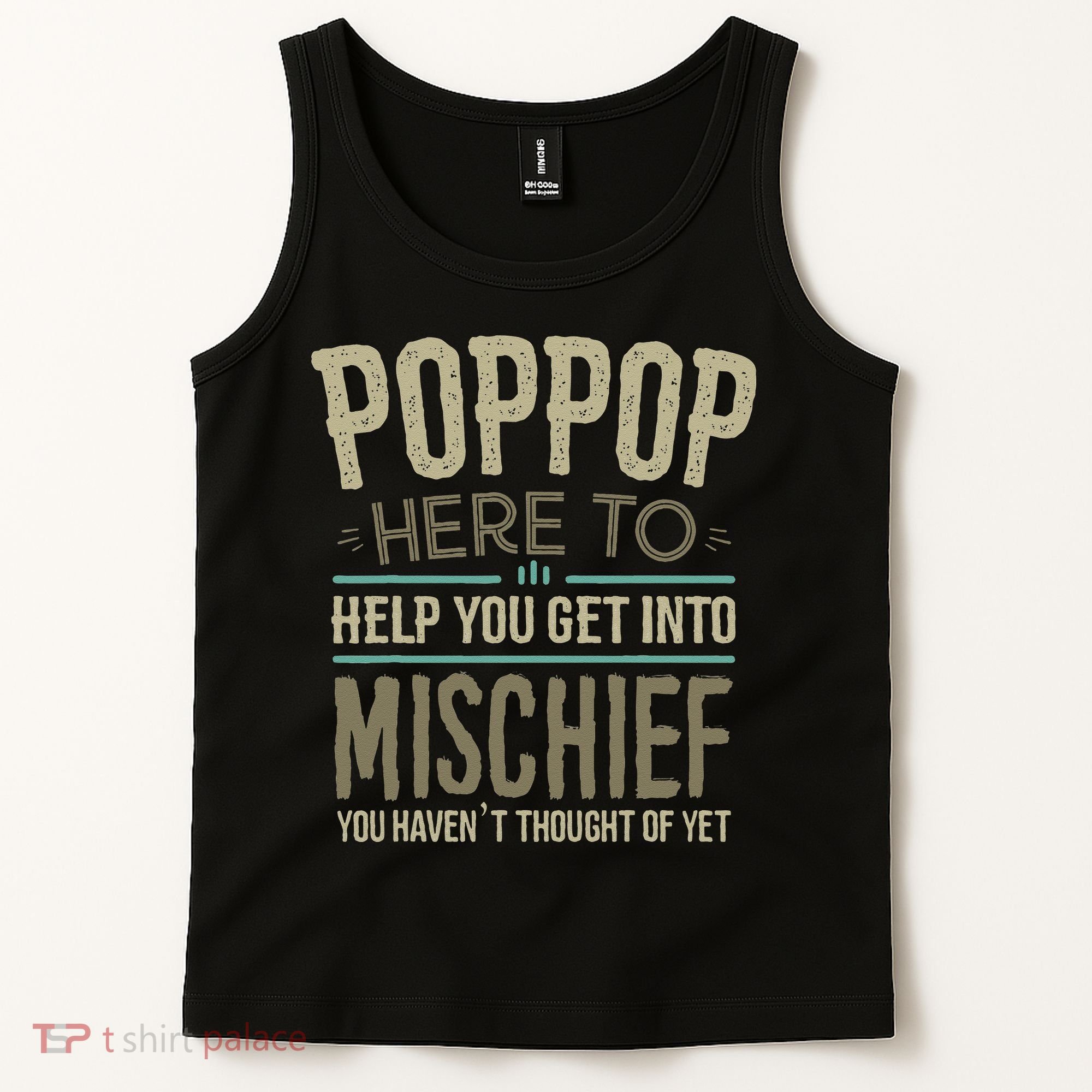 Poppop Mischief From Grandchildren Fathers Day Poppop Tank Top
