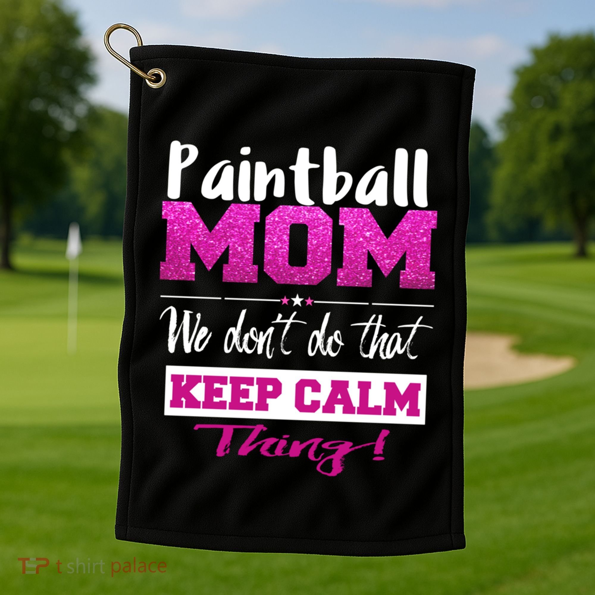 Paintball Mom Funny Mothers Day Gift Golf Towel