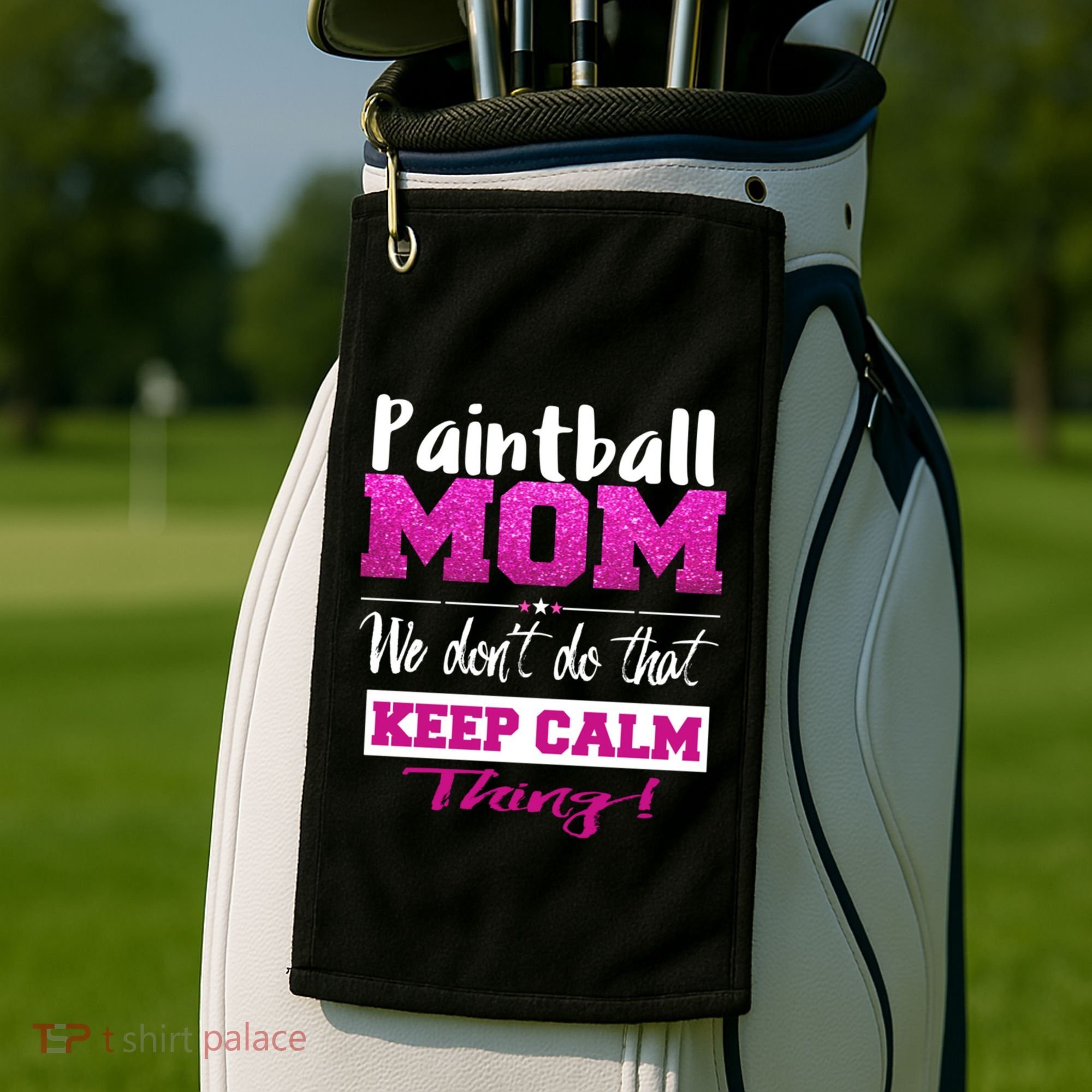 Paintball Mom Funny Mothers Day Gift Golf Towel