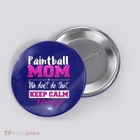 Paintball Mom Funny Mothers Day Gift Button thumb 0