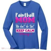 Paintball Mom Funny Mothers Day Gift Women's Long Sleeve Shirt thumb 0