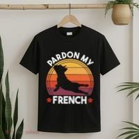 Pardon My French Bulldog Funny Dog Pun Frenchie Dog Lover T-Shirt thumb 2