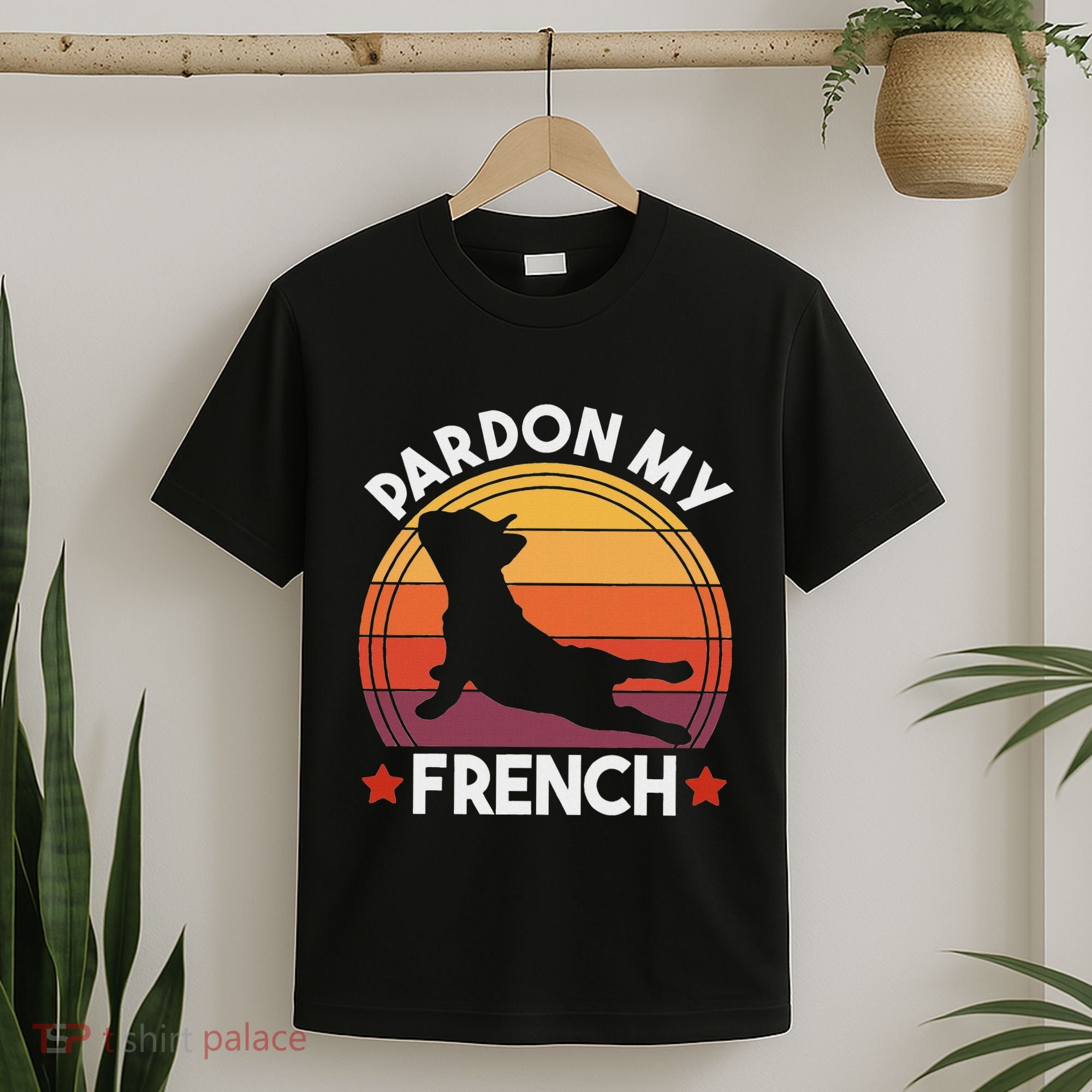 Pardon My French Bulldog Funny Dog Pun Frenchie Dog Lover T-Shirt