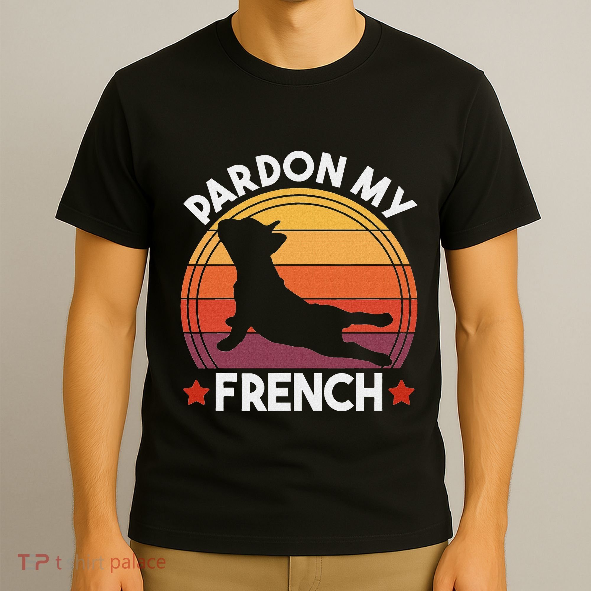 Pardon My French Bulldog Funny Dog Pun Frenchie Dog Lover T-Shirt