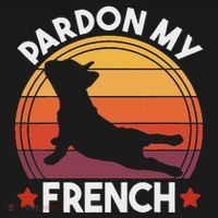 Pardon My French Bulldog Funny Dog Pun Frenchie Dog Lover Women's Hoodie thumb 2