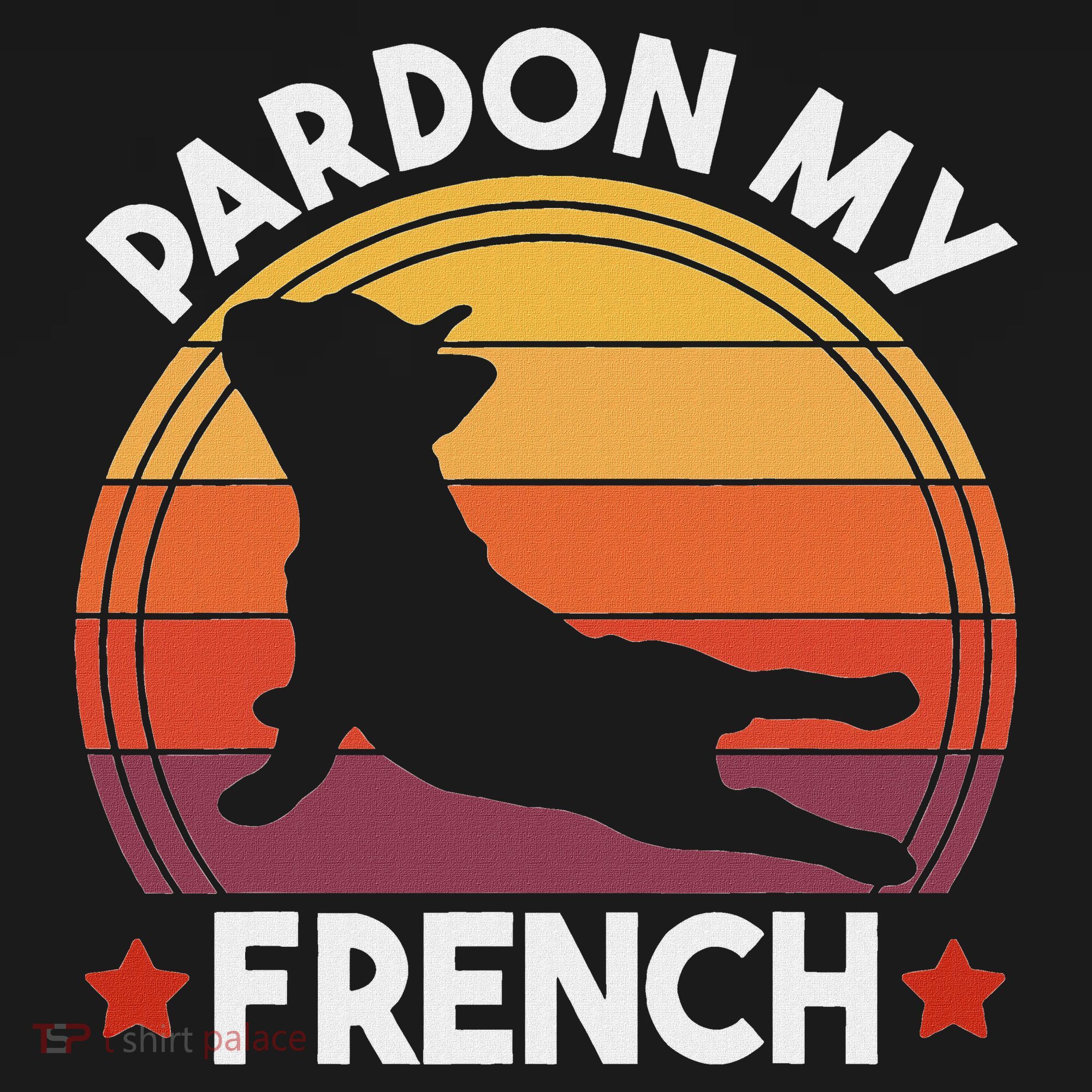 Pardon My French Bulldog Funny Dog Pun Frenchie Dog Lover Women's Tank Top