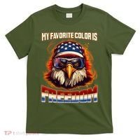 Patriotic My Favorite Color Is Freedom American Eagle T-Shirt thumb 0