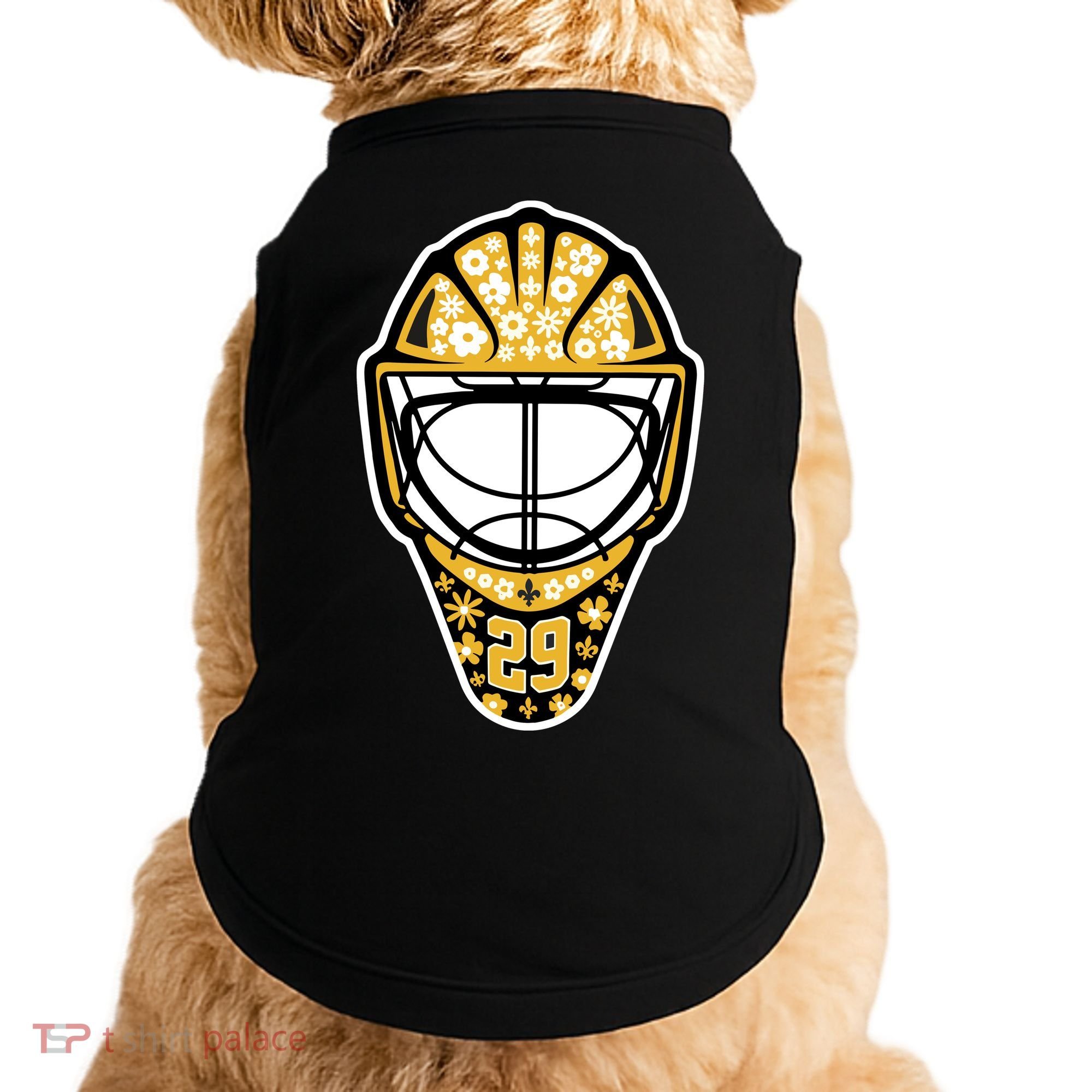 Penguins Marcandré Fleury Number 29 Flower Mask Doggie Tank