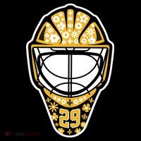 Penguins Marcandré Fleury Number 29 Flower Mask Long Sleeve Shirt thumb 2