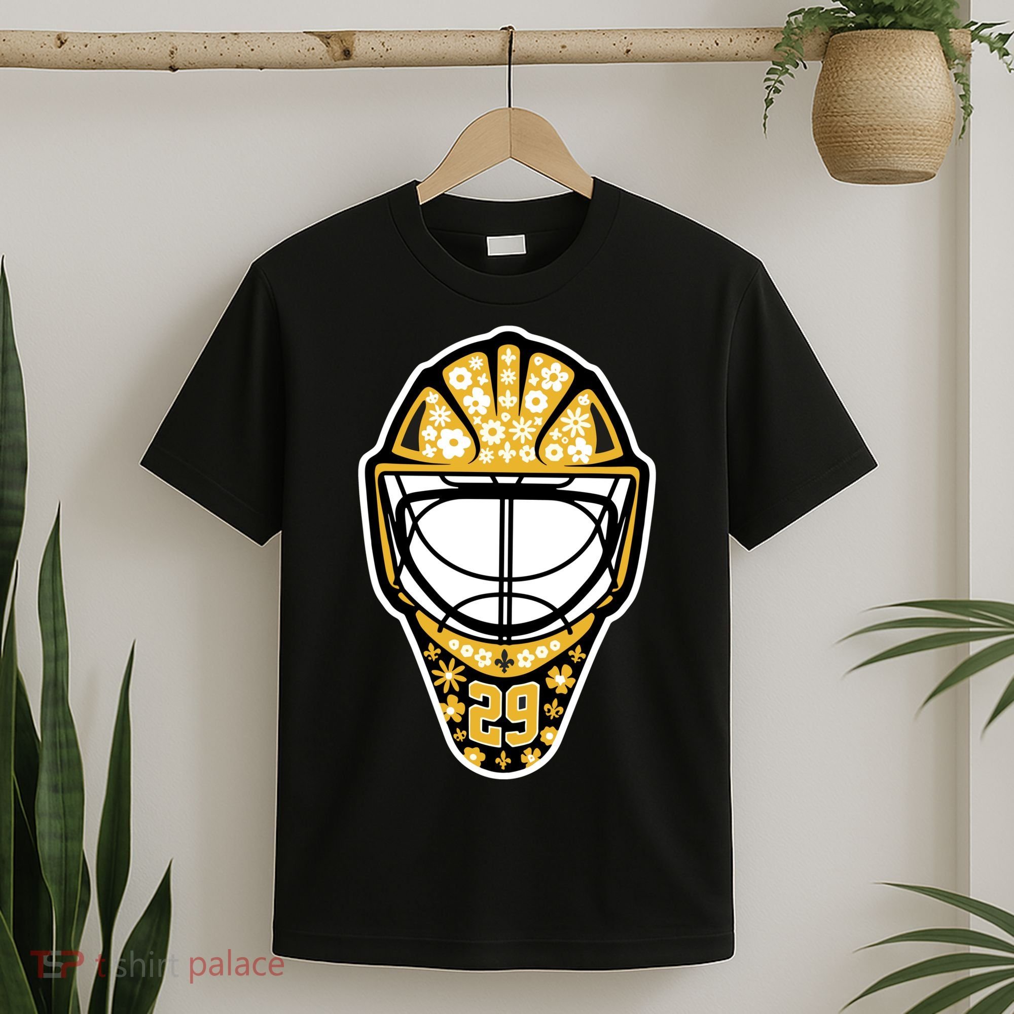 Penguins Marcandré Fleury Number 29 Flower Mask T-Shirt