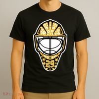 Penguins Marcandré Fleury Number 29 Flower Mask T-Shirt thumb 3