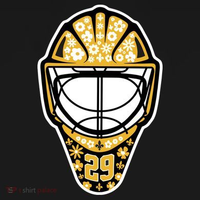 Penguins Marcandré Fleury Number 29 Flower Mask Magnet