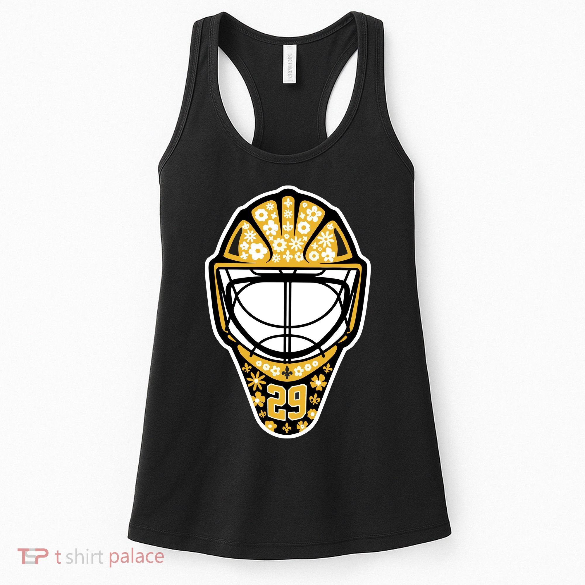 Penguins Marcandré Fleury Number 29 Flower Mask Women's Tank Top