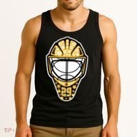 Penguins Marcandré Fleury Number 29 Flower Mask Tank Top thumb 3