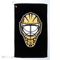 Penguins Marcandré Fleury Number 29 Flower Mask Golf Towel thumb 0