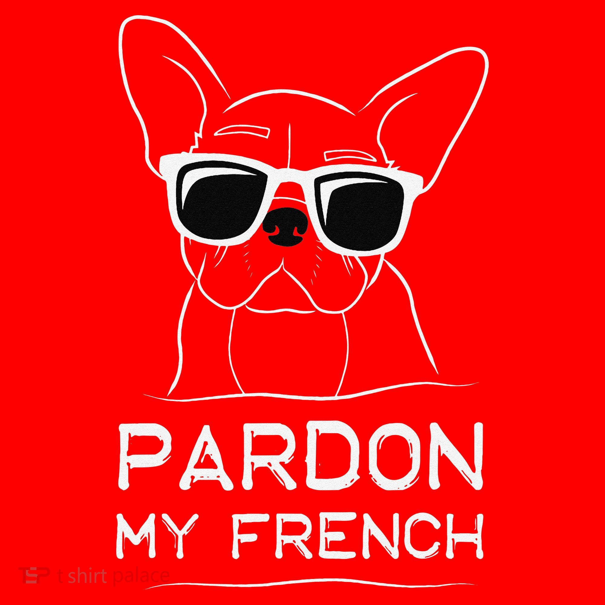 Pardon My French Frenchie Bulldog Santa Hat