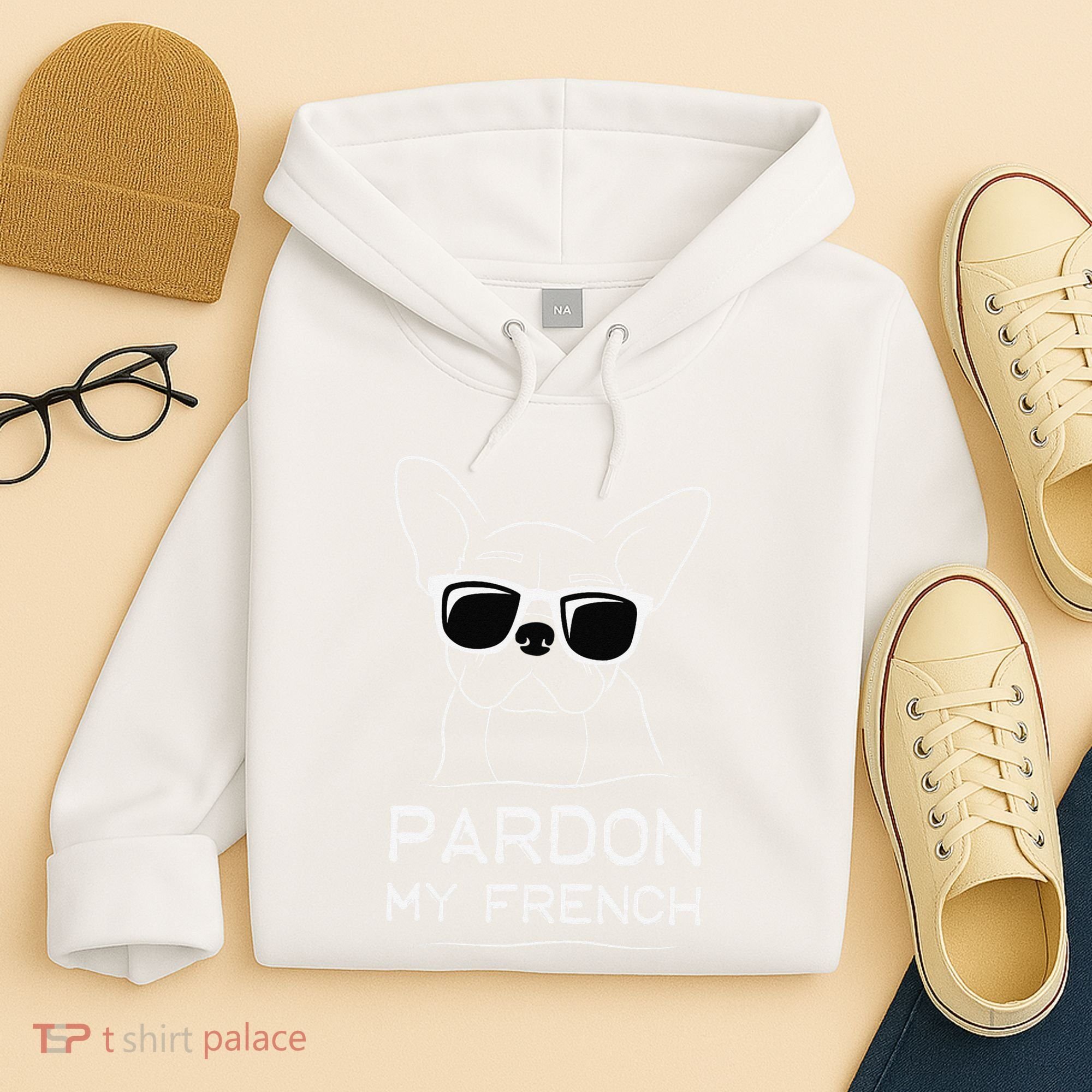 Pardon My French Frenchie Bulldog Hoodie