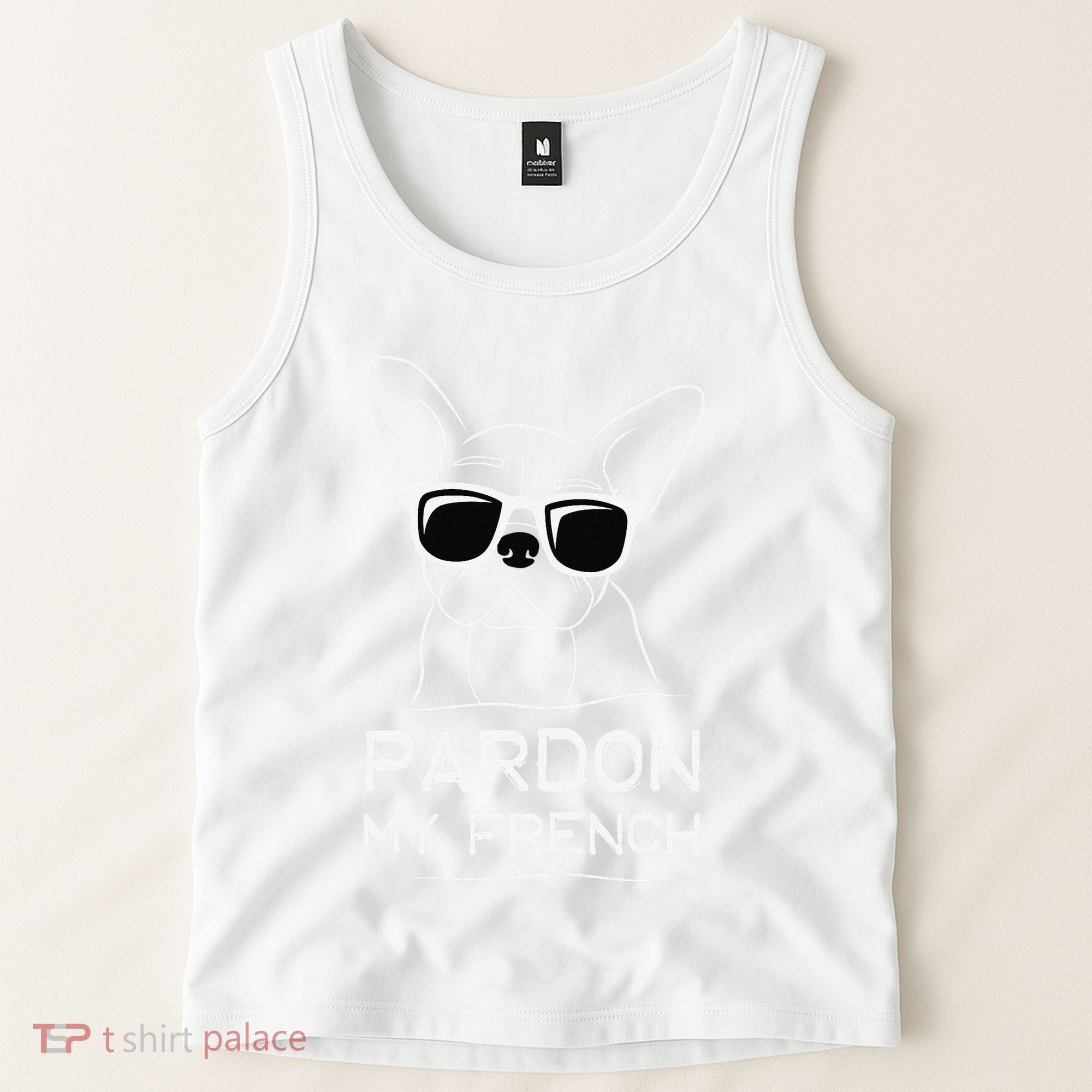 Pardon My French Frenchie Bulldog Tank Top