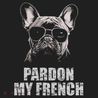 Pardon My French Bulldog Frenchie Lover Beanie thumb 2