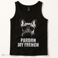 Pardon My French Bulldog Frenchie Lover Tank Top thumb 2