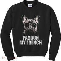 Pardon My French Bulldog Frenchie Lover Kids Sweatshirt thumb 0