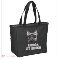Pardon My French Bulldog Frenchie Lover Tote Bag thumb 2