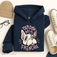 Pardon My Frenchie Bulldog Hoodie thumb 4