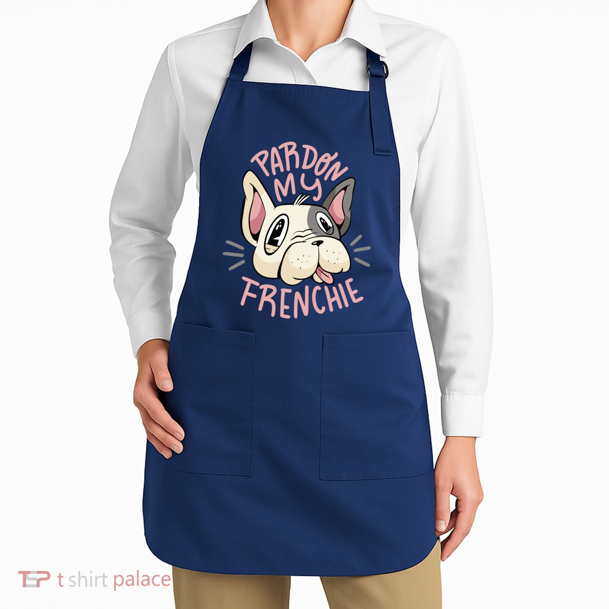 Pardon My Frenchie Bulldog Apron