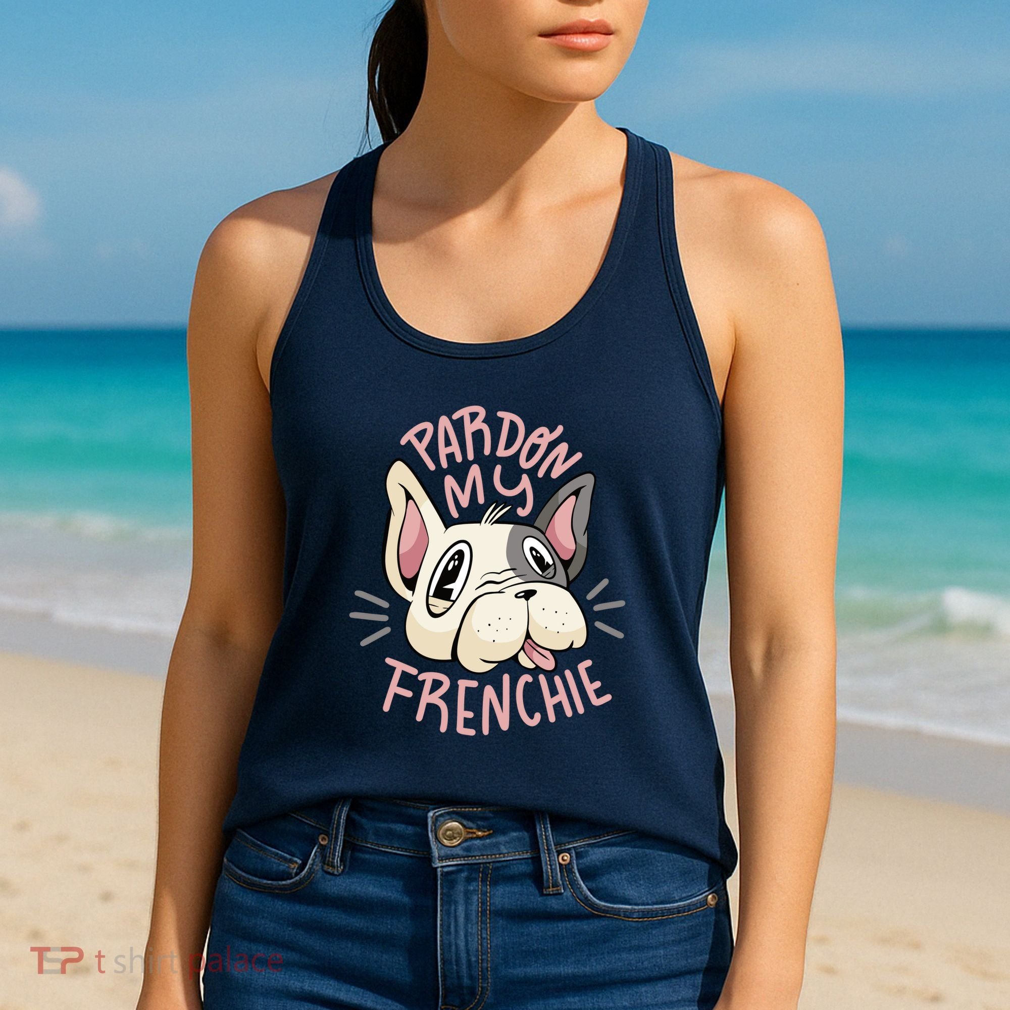 Pardon My Frenchie Bulldog Women's Tank Top