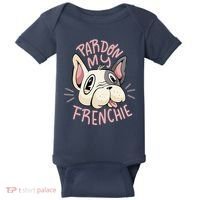 Pardon My Frenchie Bulldog Baby Bodysuit thumb 0