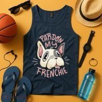 Pardon My Frenchie Bulldog Tank Top thumb 4