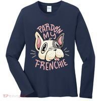 Pardon My Frenchie Bulldog Women's Long Sleeve Shirt thumb 0
